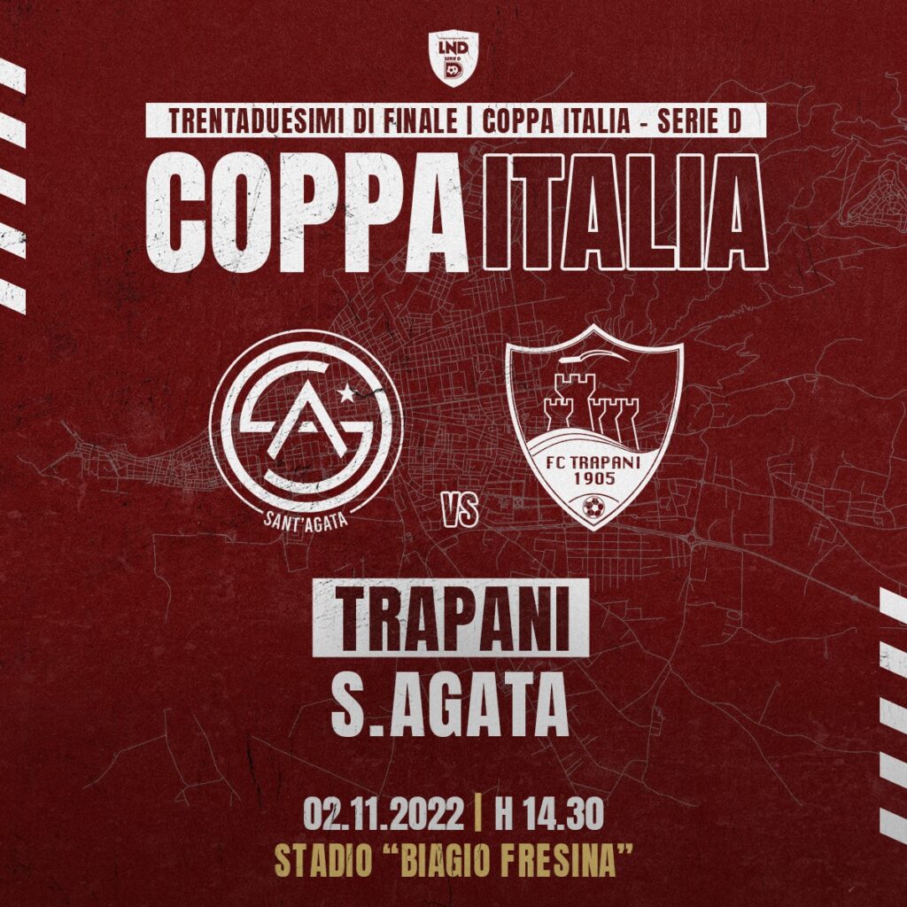 Coppa Italia Serie D, sarà Sant’Agata-Trapani